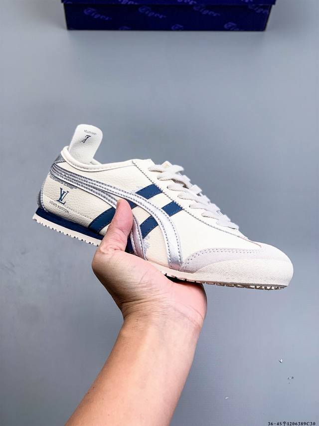 亚瑟士Onitsuka Tiger鬼塚虎 Mexico 66 Driving 舒适 防滑耐磨 低帮 生活休闲鞋 1206389C30