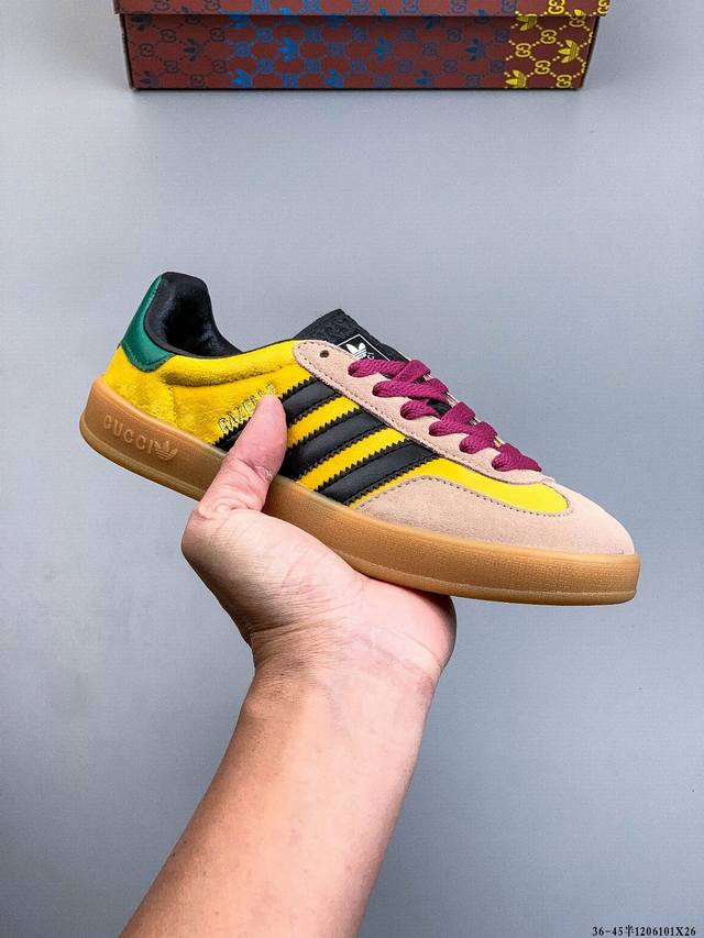 阿迪达斯Adidas Originals Gazelle德训鞋 防滑耐磨 低帮板鞋 男女同款 #独家原版原盒 原底原料 开模打造 #原厂织唛鞋标 高精密准度 #