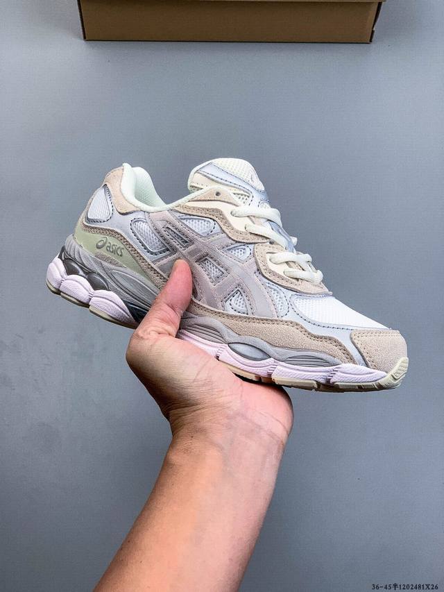 Asics 亚瑟士Gel-Nyc 2055透气网眼鞋面配合部分合成革材质 采用全新Ahar+橡胶材质 更加耐磨 1 81X26