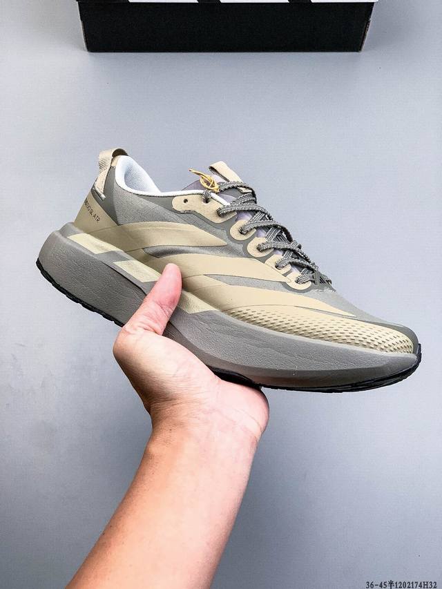 Adidas Adizero Evo Sl M马拉松飞线贾卡轻质透气休闲运动跑步鞋 采用双层透气网纱 Flywire动态飞线绑缚鞋面材质 内置Zoom小气垫装置