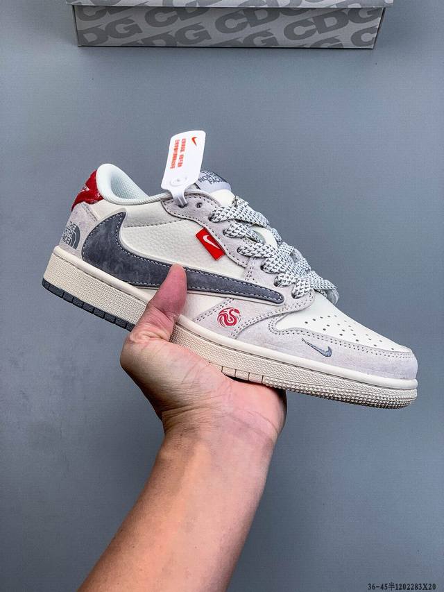 耐克Nike Air Jordan 1 Low Aj1乔1 低帮潮流缓运动休闲板鞋。Aj1 低帮拼接 完美版型真头层牛皮# 内置缓震气垫 原鞋开模 拒绝公底 购