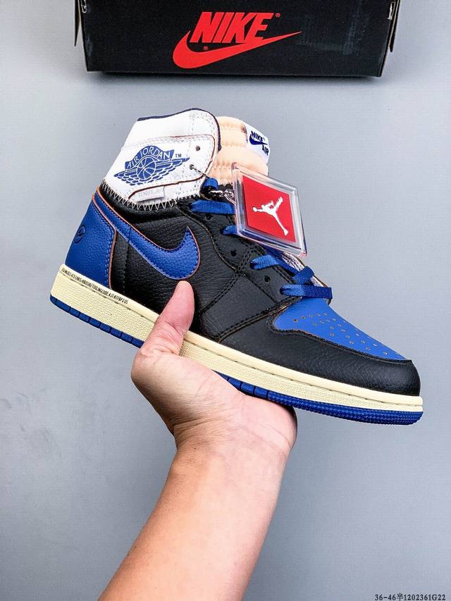 二层真标！耐克Nike Air Jordan 1 Aj1乔丹一代高帮复古文化休闲运动篮球鞋 1 61G22