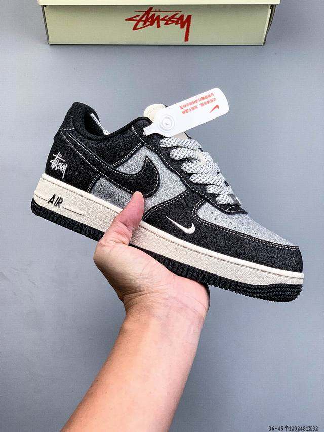原楦数据纸版，采用硬质优质皮革鞋面材质，内置全掌Air Sole气垫。耐克 Nike Air Force 1 Low 空军一号低帮百搭休闲运动板鞋 1 81X3