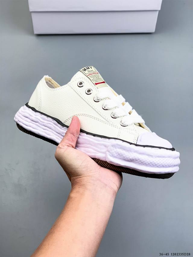 原装级别 三原康裕Mmy Maison Mihara Yasuhiro Original Sole Canvas Low 余文乐挚爱单品 复古溶解风日本概念时装