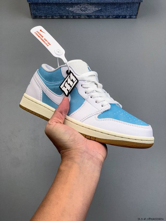 公司级头层！耐克Nike Air Jordan 1 Low Aj1乔1 倒勾低帮潮流缓运动休闲板鞋。Aj1 低帮拼接 完美版型真头层牛皮# 内置缓震气垫 原鞋开