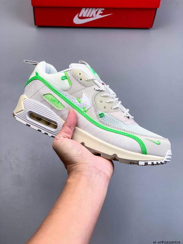 公司级！耐克 Wmns Nike Air Max 90 Oreo 半掌气垫全皮复古运动休闲慢跑鞋 1 89X30