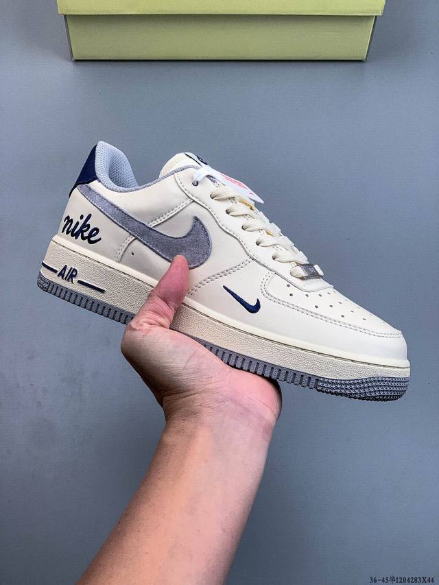 纯原版本 原楦数据纸版，采用硬质优质皮革鞋面材质，内置全掌Air Sole气垫。耐克 Nike Air Force 1 Low 空军一号低帮经典百搭休闲运动板鞋