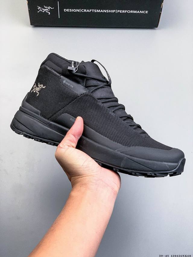 公司级！Arcteryx始祖鸟 Norvan Kopec Gtx 覆盖防水 低帮户外登山徒步鞋 特有的独立衬垫 穿着更合脚 带有Gore-Tex防水内衬 提供透