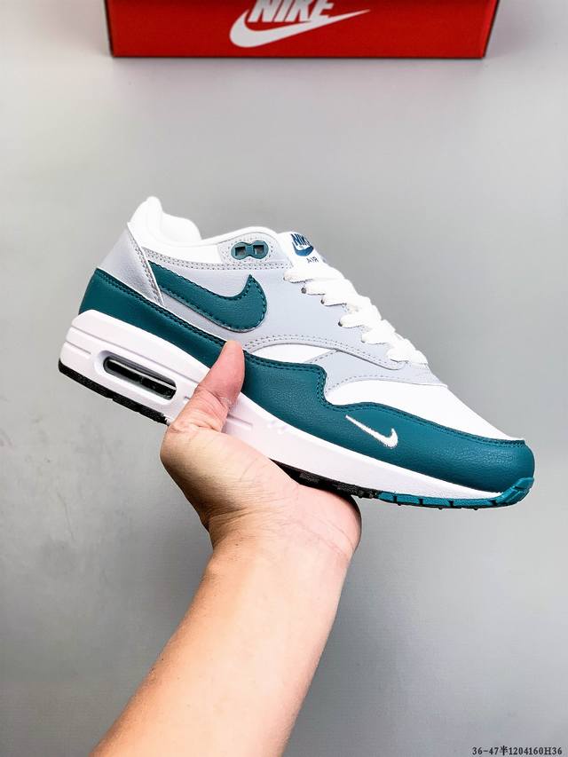 公司级！耐克 Nike Nike Air Max 1 87 限定配色 气垫缓震跑步鞋 1204160H36