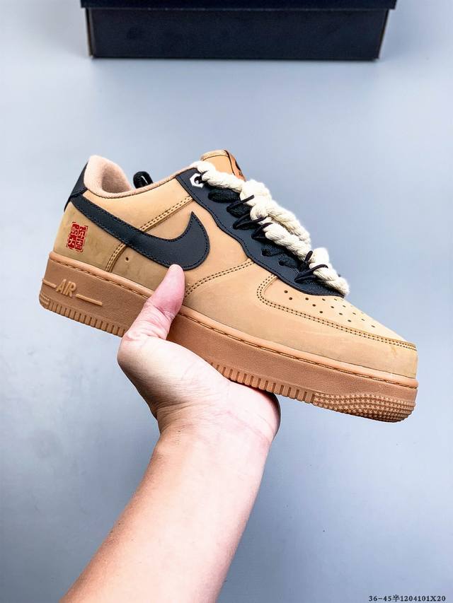 二层真标！耐克Nike Air Force 1 Low 空军一号低帮经典百搭休闲板鞋 1204101X20