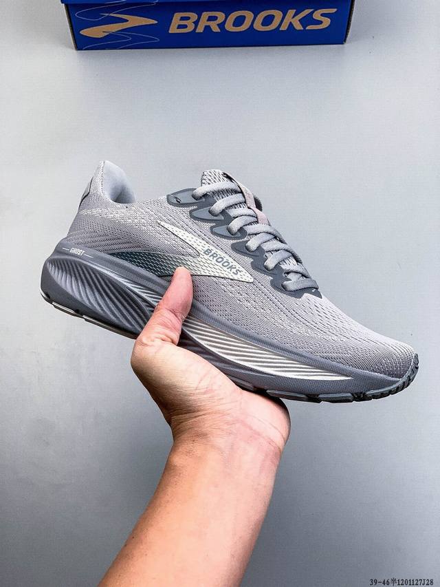 新品主推公司级高品质 布鲁克斯Brooks Ghost 幽灵 17 搭载 Dna Loft V3 氮气超临界 真爆 发泡中底，实现软弹平衡。氮气注入形成密闭气囊