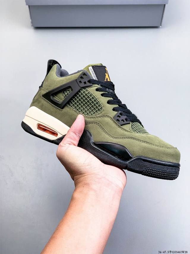 头层真标！Air Jordan 4 Aj4代中帮复古休闲运动文化篮球鞋。秉承轻量化的速度型篮球鞋设计思想完成设计，降低重量的同时提升舒适度，中底延续前作使用了分