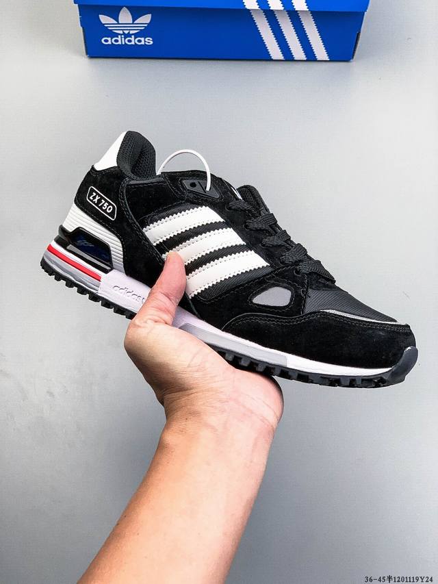 公司级！阿迪达斯 Adidas Originals Zx750 三叶草 经典复古校园休闲运动鞋 1201119Y24