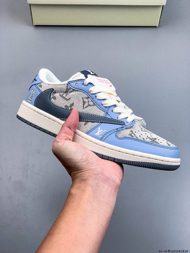 耐克Nike Air Jordan 1 Low Aj1乔1 低帮潮流缓运动休闲板鞋。Aj1 低帮拼接 完美版型真头层牛皮# 内置缓震气垫 原鞋开模 拒绝公底 购