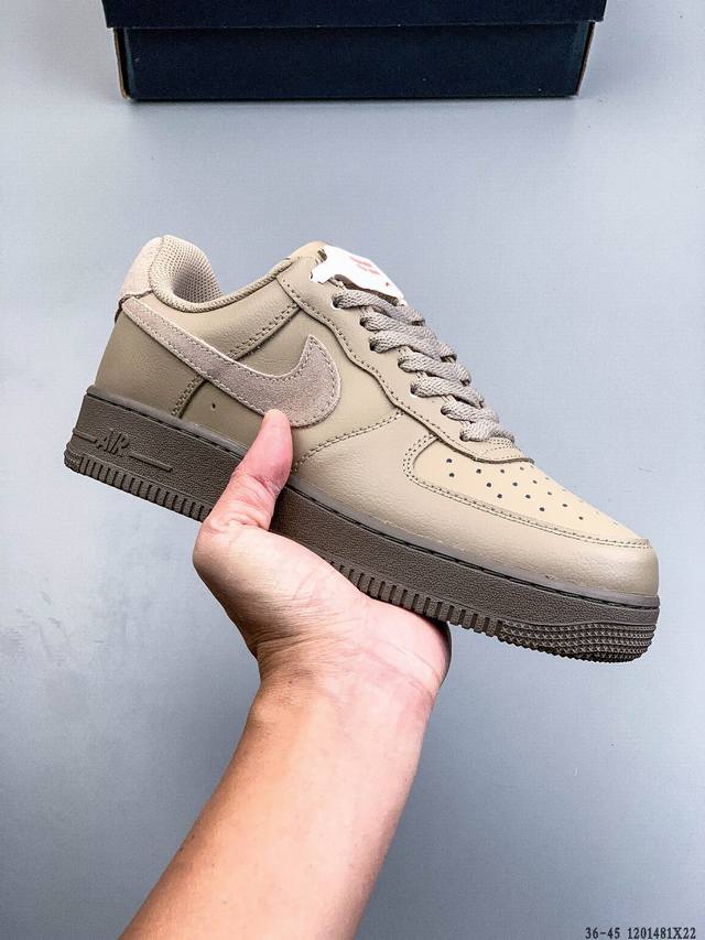二层真标！耐克Nike Air Force 1 Low 空军一号低帮经典百搭休闲板鞋 1201481X22
