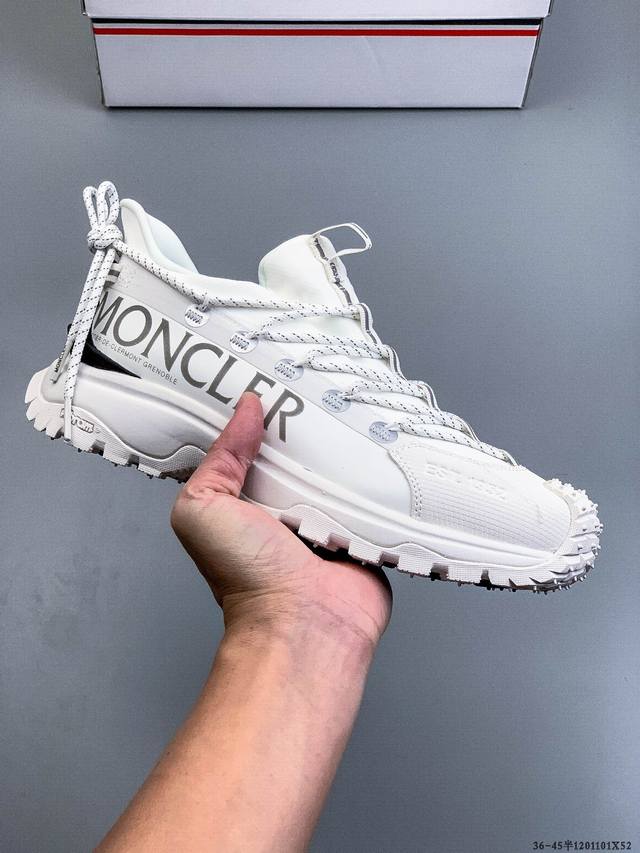 Moncler 盟可睐 蒙口 Trailgrip Amoeba 抗撕裂材质山地户外鞋 鞋身采用Cordura防撕裂尼龙 Gore-Tex材质 中底内置全掌碳板