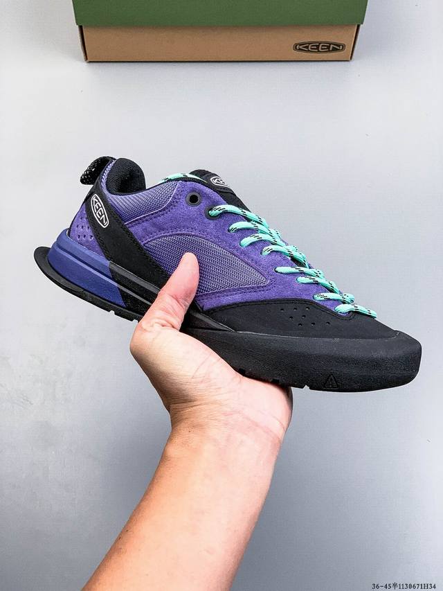 公司级 Keen 科恩 Jasper Iii 男女户外山系舒适耐磨徒步鞋休闲鞋 Keen推出Jasperhi皮革与透气网眼的碰撞让双脚自在呼吸，从山野到街头成为