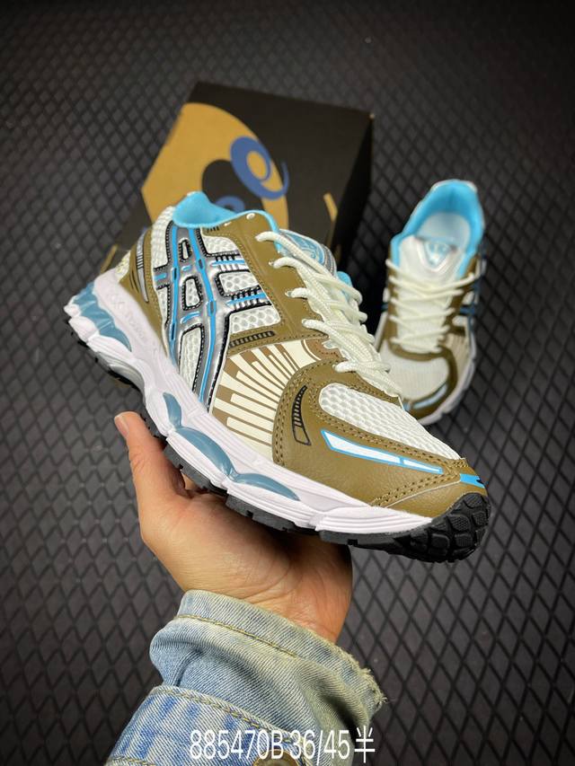 B Asics Gel-Kayano 12.1 亚瑟士 运动休闲透气专业跑鞋 采用工程弹性双层再生针织密度鞋面材质 后跟3D可视Gel缓震乳胶物料 升级Ff B