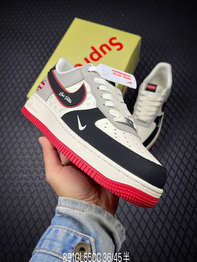 C 公司级Nike Air Force 1‘07 Lv8 原楦头原纸板 打造纯正低帮空军版型 专注外贸渠道 全掌内置蜂窝气垫 原盒配件 原厂中底钢印、拉帮完美