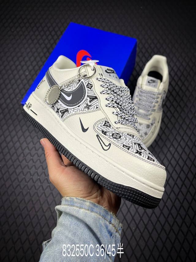 C 公司级Nike Air Force 1‘07 Lv8 原楦头原纸板 打造纯正低帮空军版型 专注外贸渠道 全掌内置蜂窝气垫 原盒配件 原厂中底钢印、拉帮完美