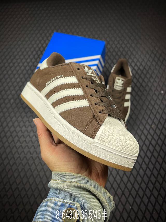 B 公司级Adidas Originals Superstar贝壳头系列 阿迪达斯 低帮经典百搭休闲运动板鞋 货号:Hq4915 尺码:35.5 36 36.5