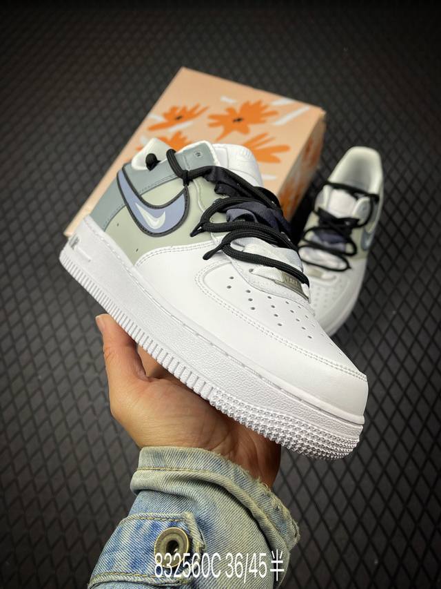 C 公司级Nike Air Force 1‘07 原楦头原纸板 打造纯正低帮空军版型 专注外贸渠道 全掌内置蜂窝气垫 原盒配件 原厂中底钢印、拉帮完美 货号:C