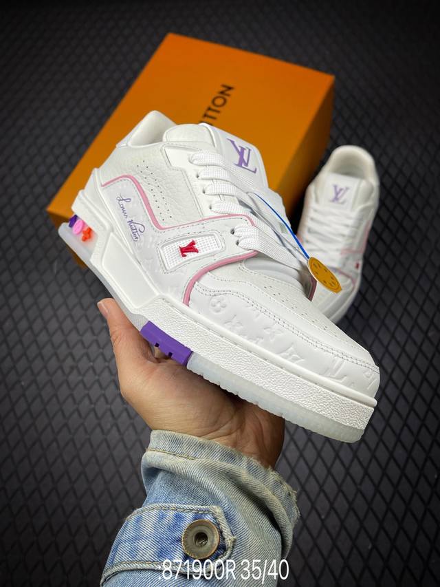 R Tyler X Louis Vuitton 路易威登 Lv Trainer 联名款 低帮休闲板鞋 海淘代购同渠道品质 高端零售 外贸充正专供 原版购入开发