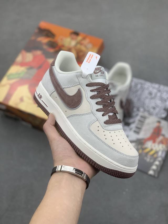 特 海外发售 创意定制联乘 漫画著作 阿基拉 主人公 公司级 Akira×Nike Air Force 1 Low ’07 莫兰迪红 麂皮 满天星配色 空军一号