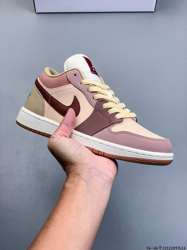 二层真标！耐克Nike Air Jordan Low 1 乔1低帮经典休闲鞋 1212289X24