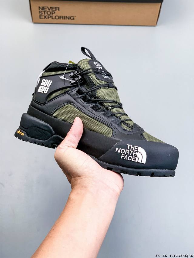 公司级！北面The North Face Glenclyffe 舒适百搭 织物耐磨 中帮跑步鞋 鞋面采用坚固耐磨的材质设计，配合Vibram大底，抓地力出色，爬