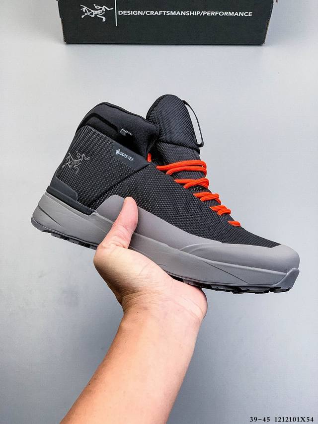 公司级！Arcteryx始祖鸟 Kopec Mid Gtx 覆盖防水 中帮户外登山徒步鞋 特有的独立衬垫 穿着更合脚 带有Gore-Tex防水内衬 提供透气性和