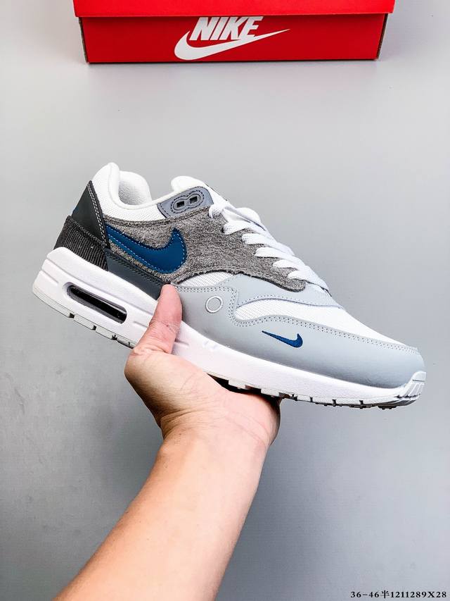 公司级！耐克 Nike Nike Air Max 1 87 限定配色 气垫缓震跑步鞋 1211289X28