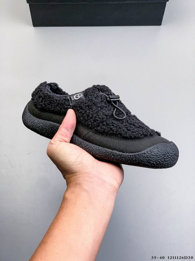 Ugg 2025新款一脚蹬软底保暖棉鞋休闲毛毛乐福鞋 1211126D30