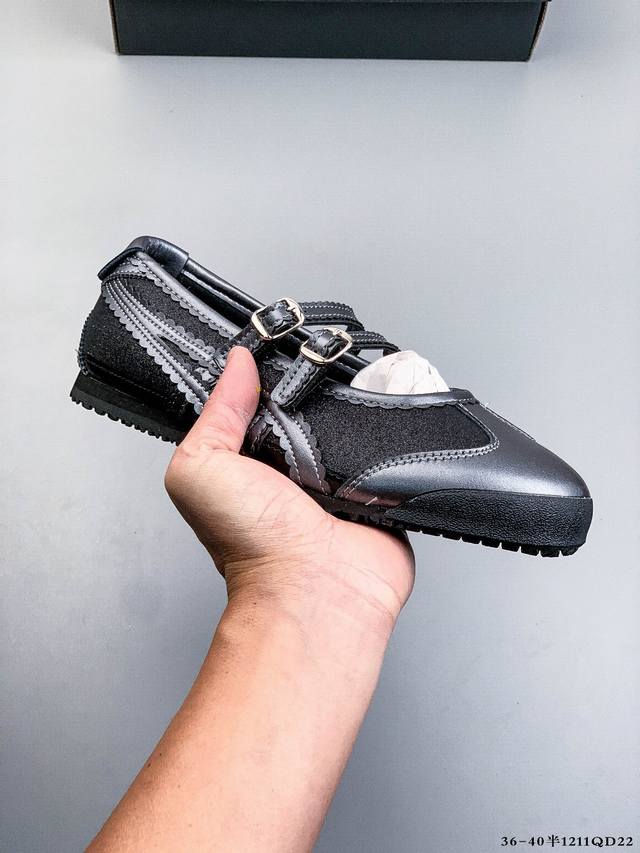 Asics 鬼塚虎 Onitsuka Tiger Mexico 66 Tgrs 玛丽珍芭蕾舞休闲鞋 1211Qd22