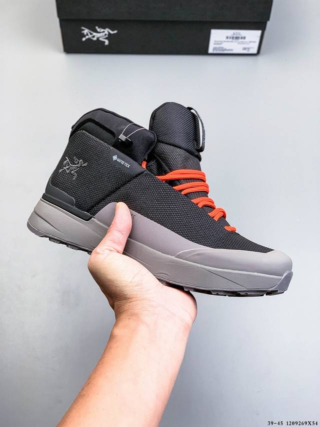 公司级！Arcteryx始祖鸟 Norvan Kopec Gtx 覆盖防水 低帮户外登山徒步鞋 特有的独立衬垫 穿着更合脚 带有Gore-Tex防水内衬 提供透