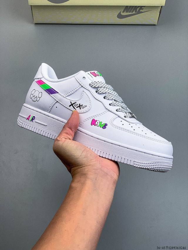 纯原版本 原楦数据纸版，采用硬质优质皮革鞋面材质，内置全掌Air Sole气垫。耐克 Nike Air Force 1 Low 空军一号低帮经典百搭休闲运动板鞋