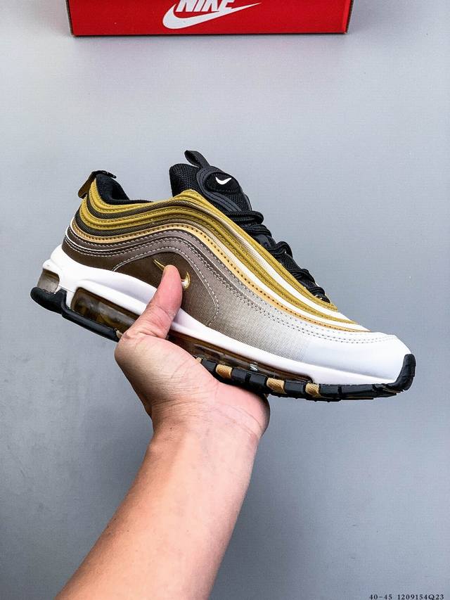 耐克Nike Air Max 97 子弹系列全掌气垫经典运动休闲跑步鞋 1209154Q23