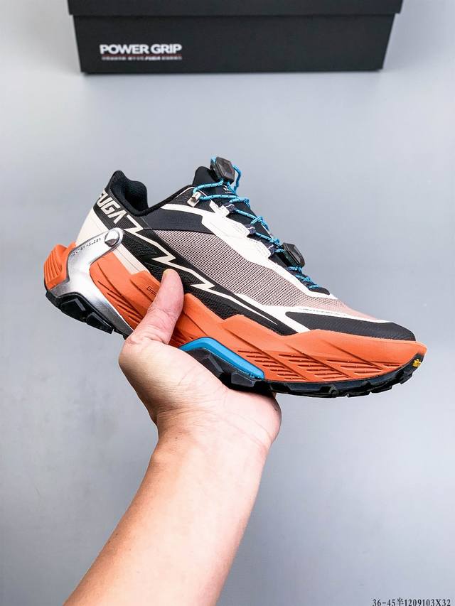 公司级！凯乐石 Kailas Fuga Ex3 Boa 厚底缓冲徒步跑山网布Tpu减震防滑透气包裹性抗冲击轻便回弹 低帮 超强抓地力徒步跑步鞋 Boa适配系统