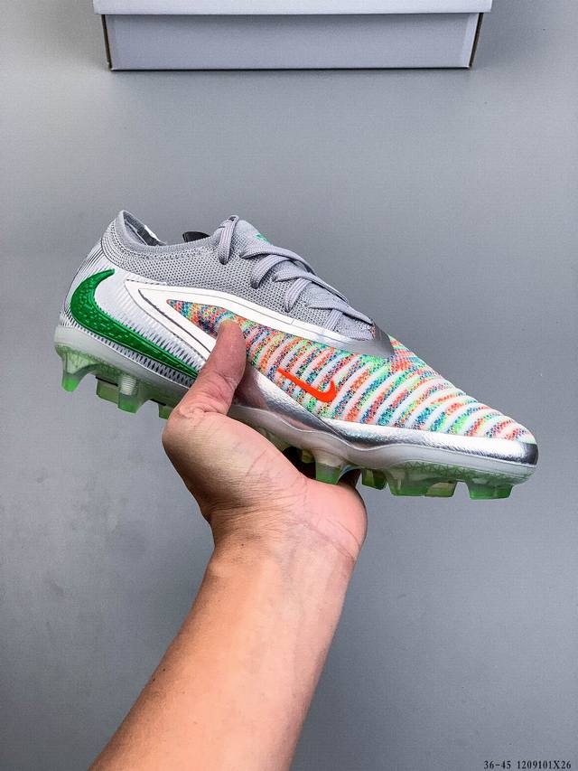 公司级 Nike phantom 6 Low Elite Ag 舒适耐磨 防滑 耐克 足球鞋 实拍首发 全鞋极致轻盈 使你草坪如有神助 全新升级包裹性更强 更迅