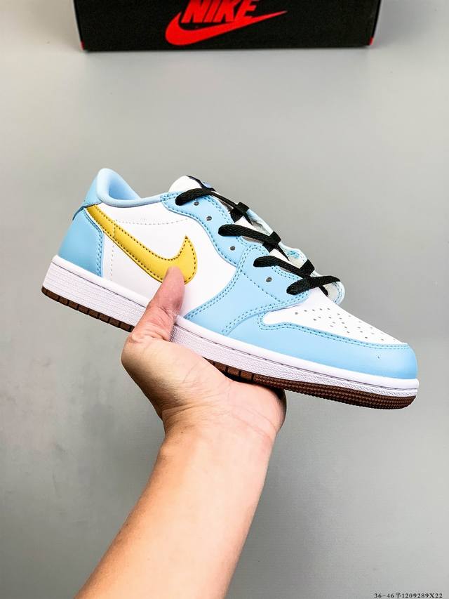 二层真标！耐克Nike Air Jordan Low 1 乔1低帮经典休闲鞋 1209289X22