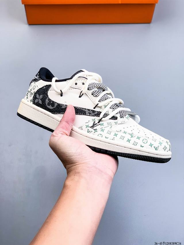 耐克Nike Air Jordan 1 Low Aj1乔1 低帮潮流缓运动休闲板鞋。Aj1 低帮拼接 完美版型真头层牛皮# 内置缓震气垫 原鞋开模 拒绝公底 购