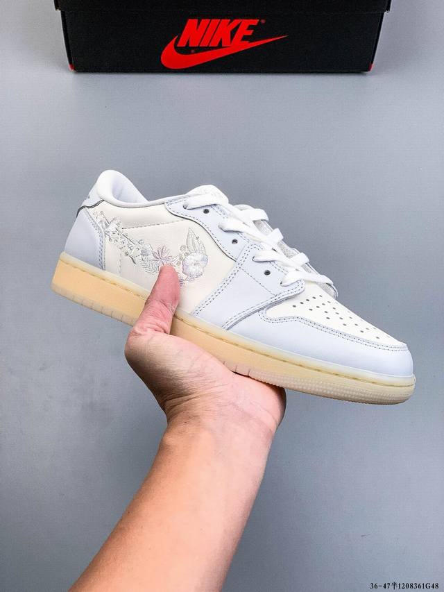 耐克Nike Air Jordan 1 Low Aj1乔1 低帮潮流缓运动休闲板鞋。Aj1 低帮拼接 完美版型真头层牛皮# 内置缓震气垫 原鞋开模 拒绝公底 购