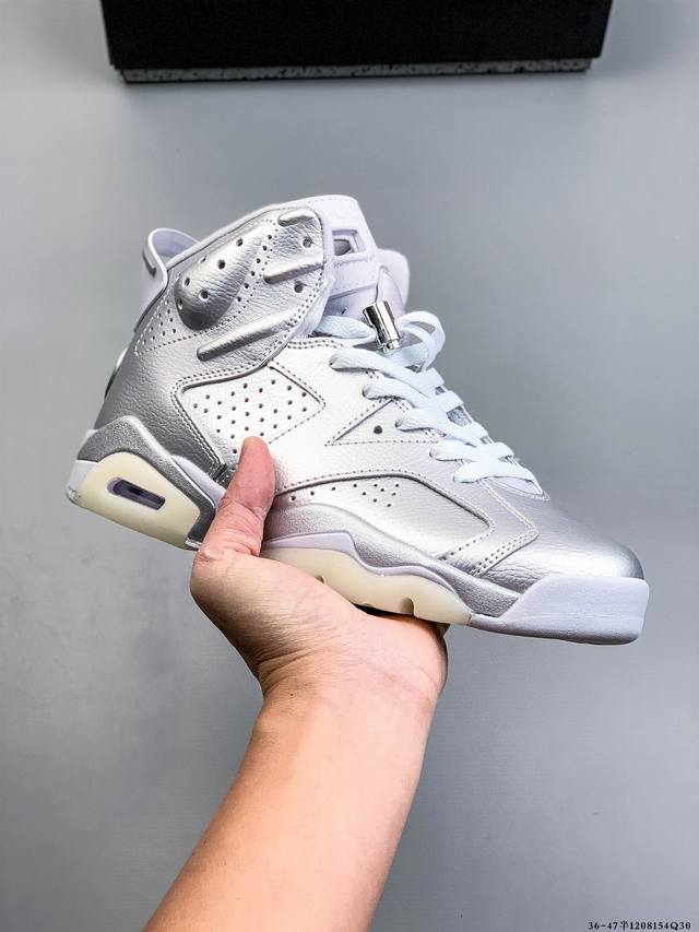 公司级！Air Jordan 6 Retro Aj6 乔6 3M反光 原档案数据底模、原厂纸板原楦头、开发版型定型，原盒原包装2025最新原厂版型，同步材料，对