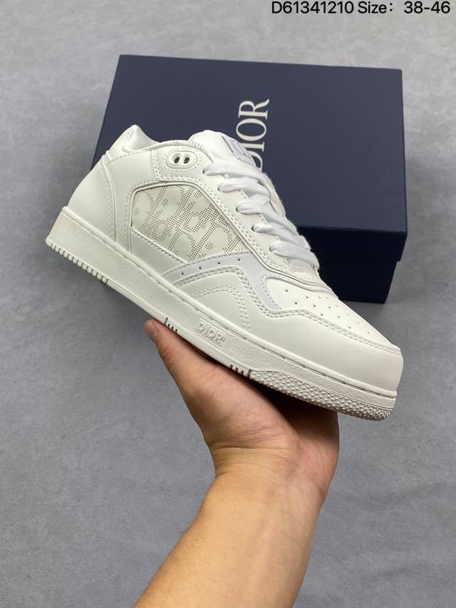 公司级Dior迪奥 B27 牛皮织物 字母Logo 耐磨透气时尚生活休闲板鞋 尺码:38-46 Id:D61341210