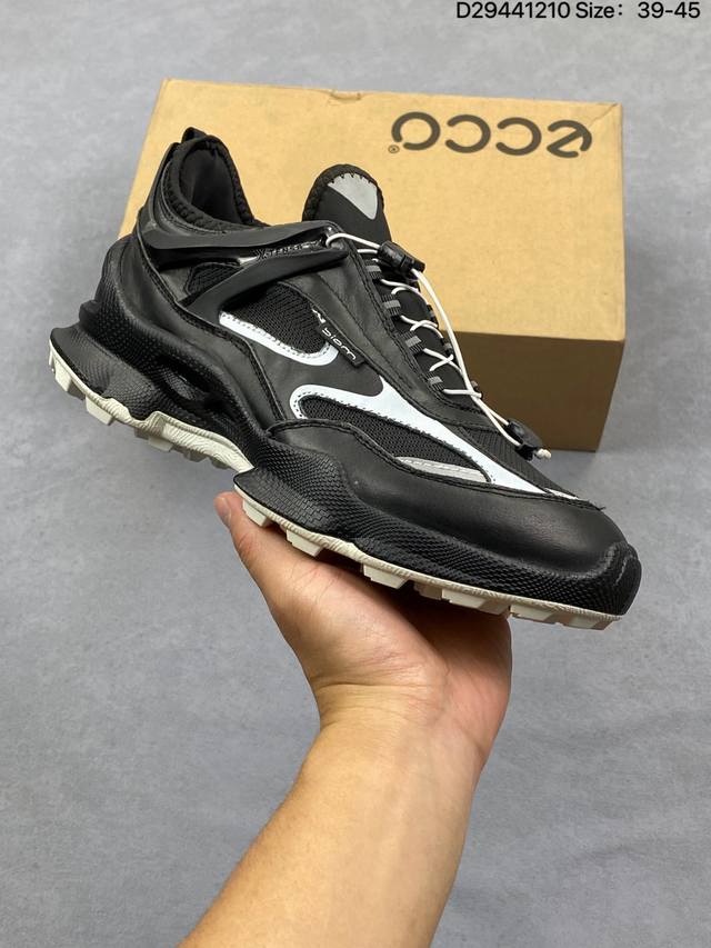 Ecco爱步休闲鞋子男鞋 透气防水百搭休闲板鞋 柔酷7号系列经典小白鞋 鞋面采用臻选牛皮 质感丰富 脚感柔软舒适 鞋面设有Gore-Tex防水薄膜 给你贴心防水