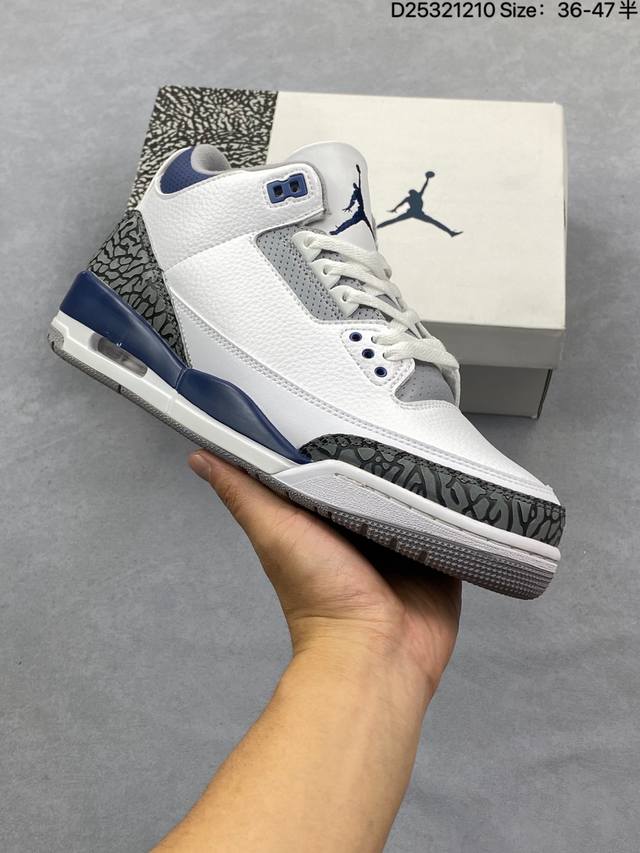 公司级：Nike Air Jordan 3 Retro 迈克尔 乔丹Aj3代中帮复古休闲运动文化篮球鞋 货号:Ct8532-104 尺码:36 36.5 37.