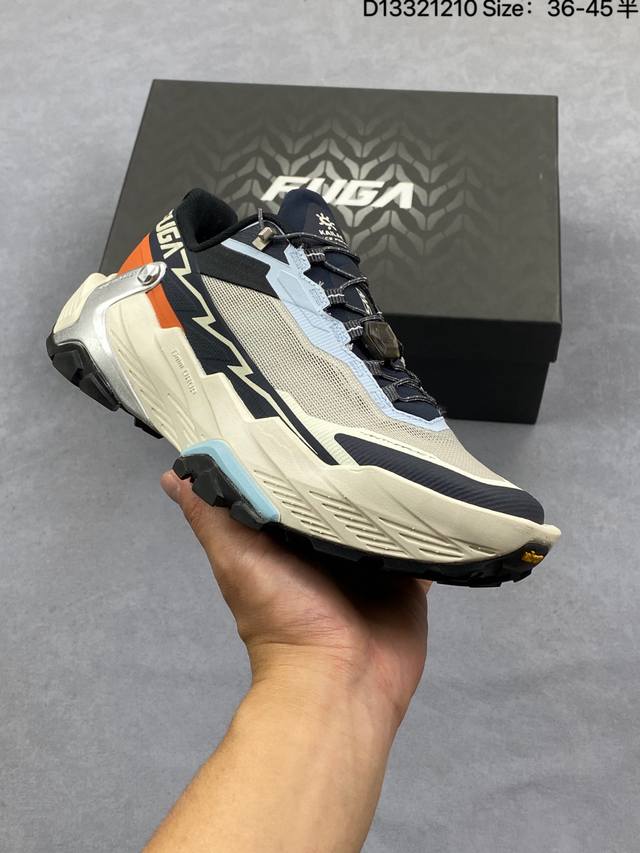 男女鞋真标升级原楦原纸版开发版型，采用Xdimesh多维网面面料材质，搭载减震科技恢复性高密Eva中底,防滑耐磨Rb橡胶外底全球三大全系攀登品牌 凯乐石Kail