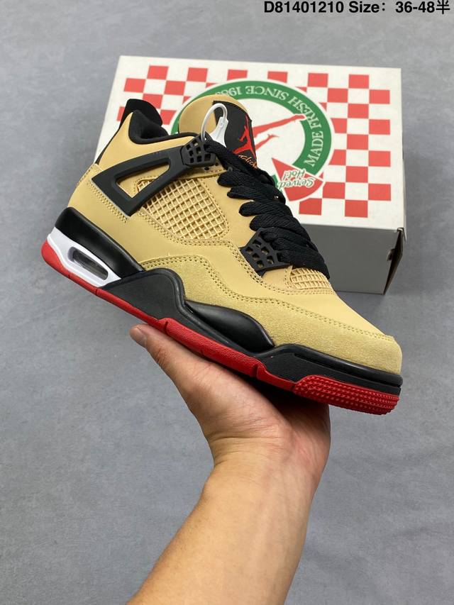 公司级 耐克 Nike Air Jordan 4 Retro Og迈克尔 乔丹Aj4代乔4 低帮复古休闲运动文化篮球鞋。秉承轻量化的速度型篮球鞋设计思想完成设计