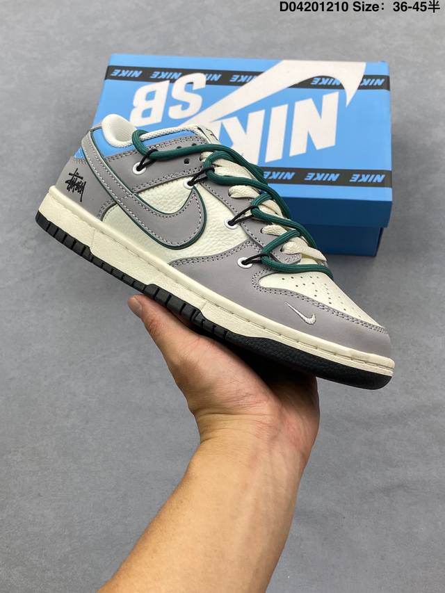 Nike Sb Dunk Low X Moncler 蒙口联名-白灰绑带 纯原大厂出品 极力推荐 原装头层材料 独家版型蒸餾加工帶來的是更好的视觉和脚感体验大厂