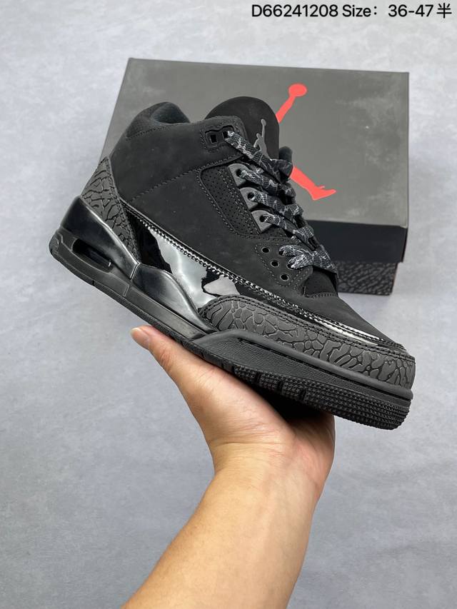 乔丹Air Jordan 3 Retro 迈克尔 乔丹Aj3代中帮复古休闲运动文化篮球鞋 尺码：36 36.5 37.5 38 38.5 39 40 40.5